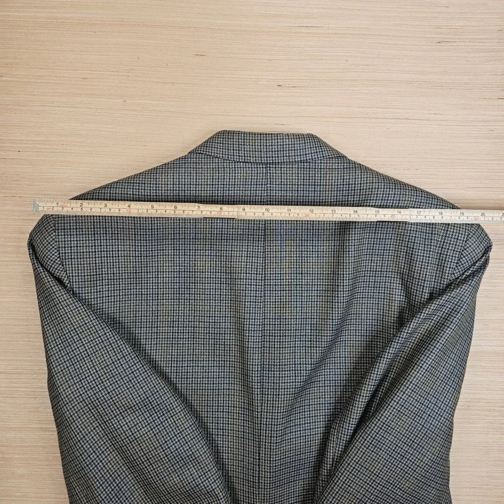 Chaps Ralph Lauren Blazer‎ Mens L Blue Silk Wool Houndstooth Sport Coat Canada